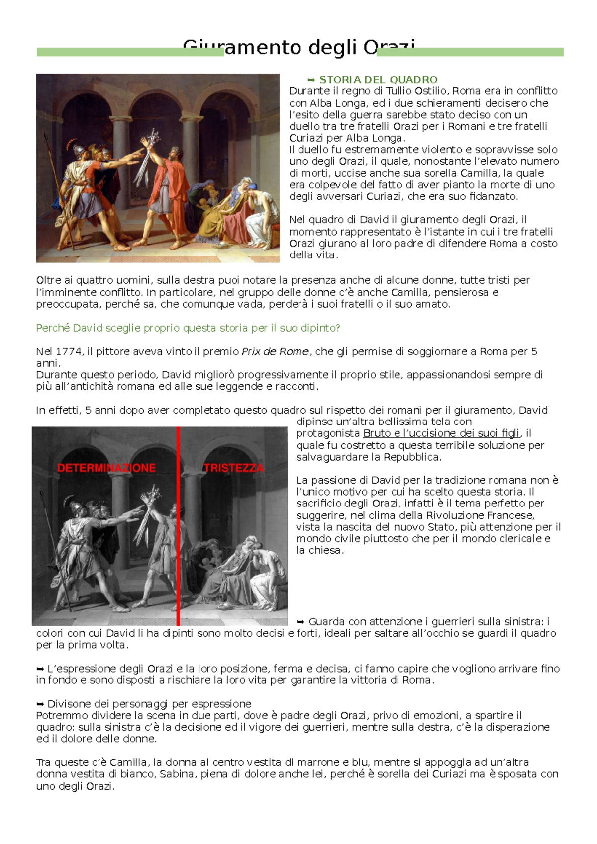 Giuramento degli Orazi Il duello fu estremamente violento e