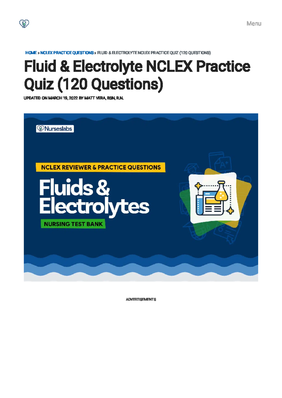 Nclex Fluids.1 By O - HOME » NCLEX PRACTICE QUESTIONS » FLUID ...