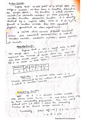 Probility-1 Sabina Islam - Basic Statistics - Studocu