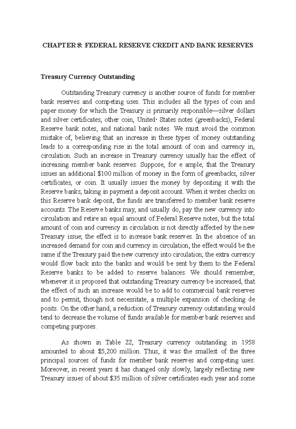 Chapter 8 Money, Banking, and Financial Markets (Lecture Notes