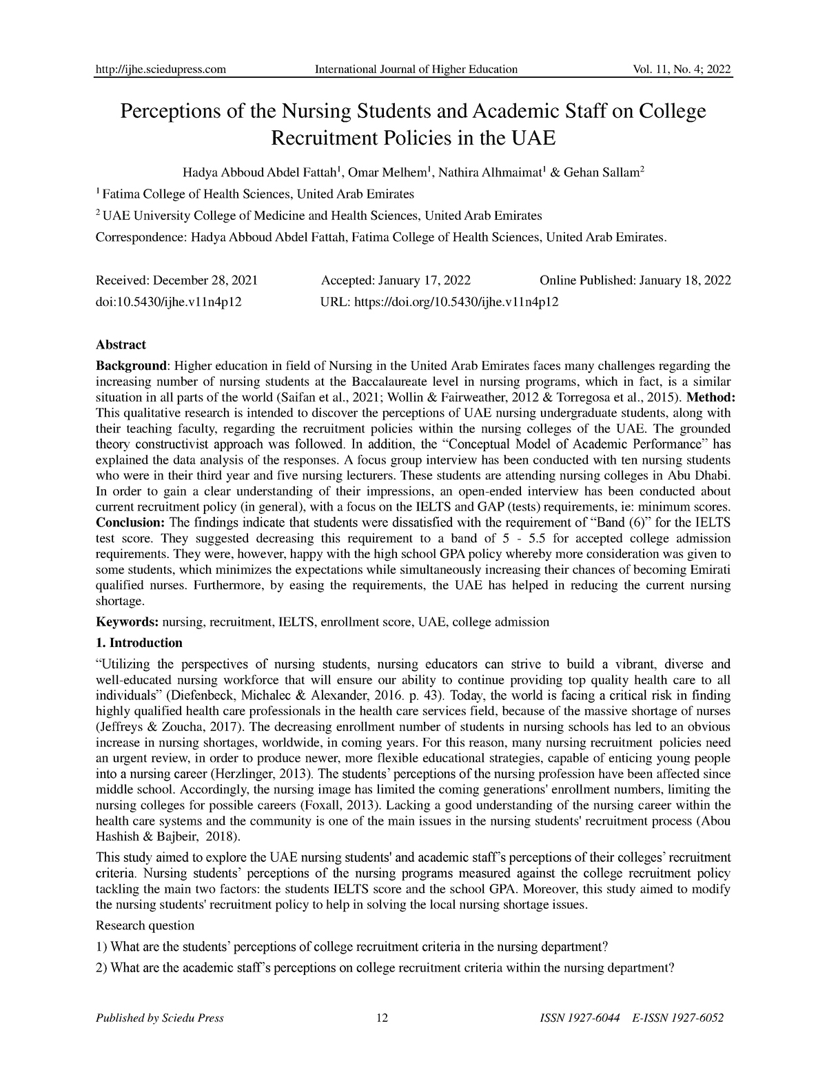 Perceptions Of The Nursing Students Received December 28 2021   Thumb 1200 1553 