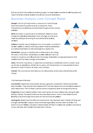 Agile and Business Analysis Practical guidance for - 1 BUSINESS ...