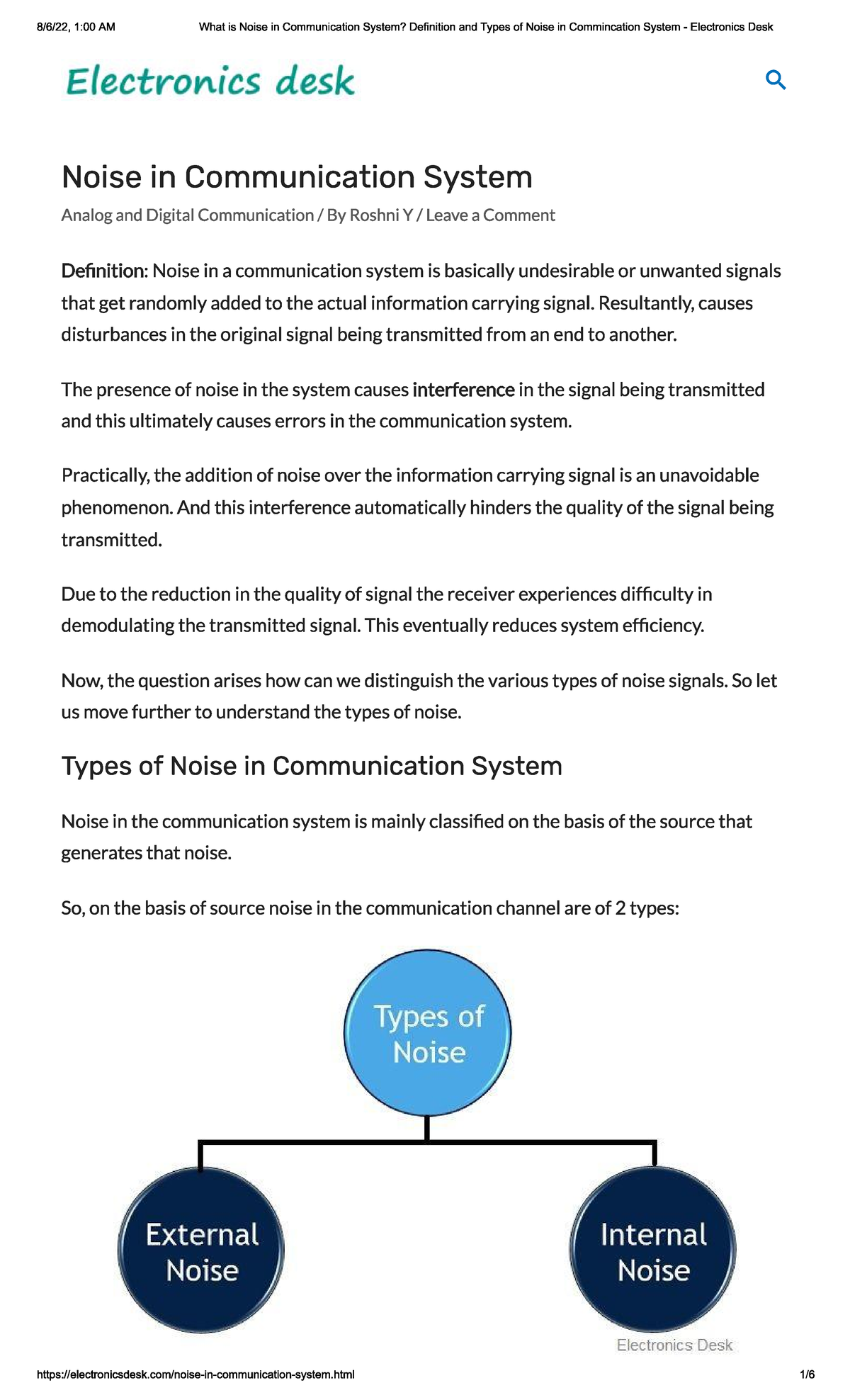 What is Noise in Communication System Pattern Recognition Studocu