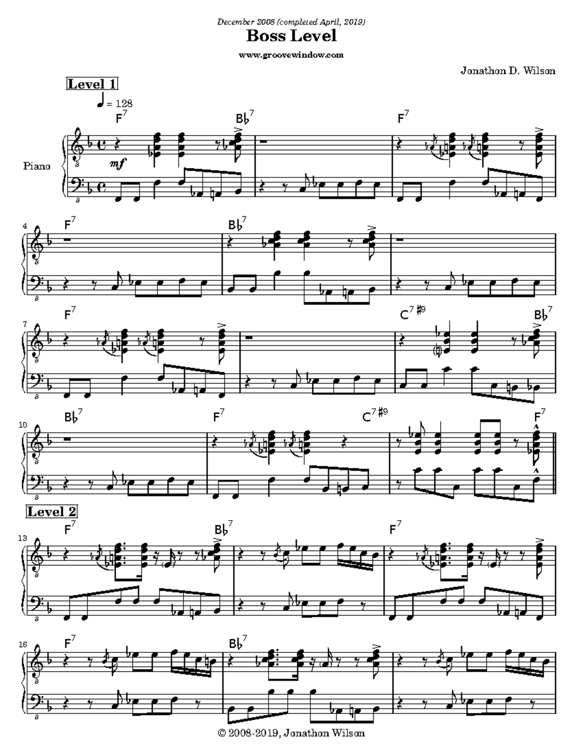 Groove - ffdfd - December 2008 (completed April, 2019) Boss Level ...