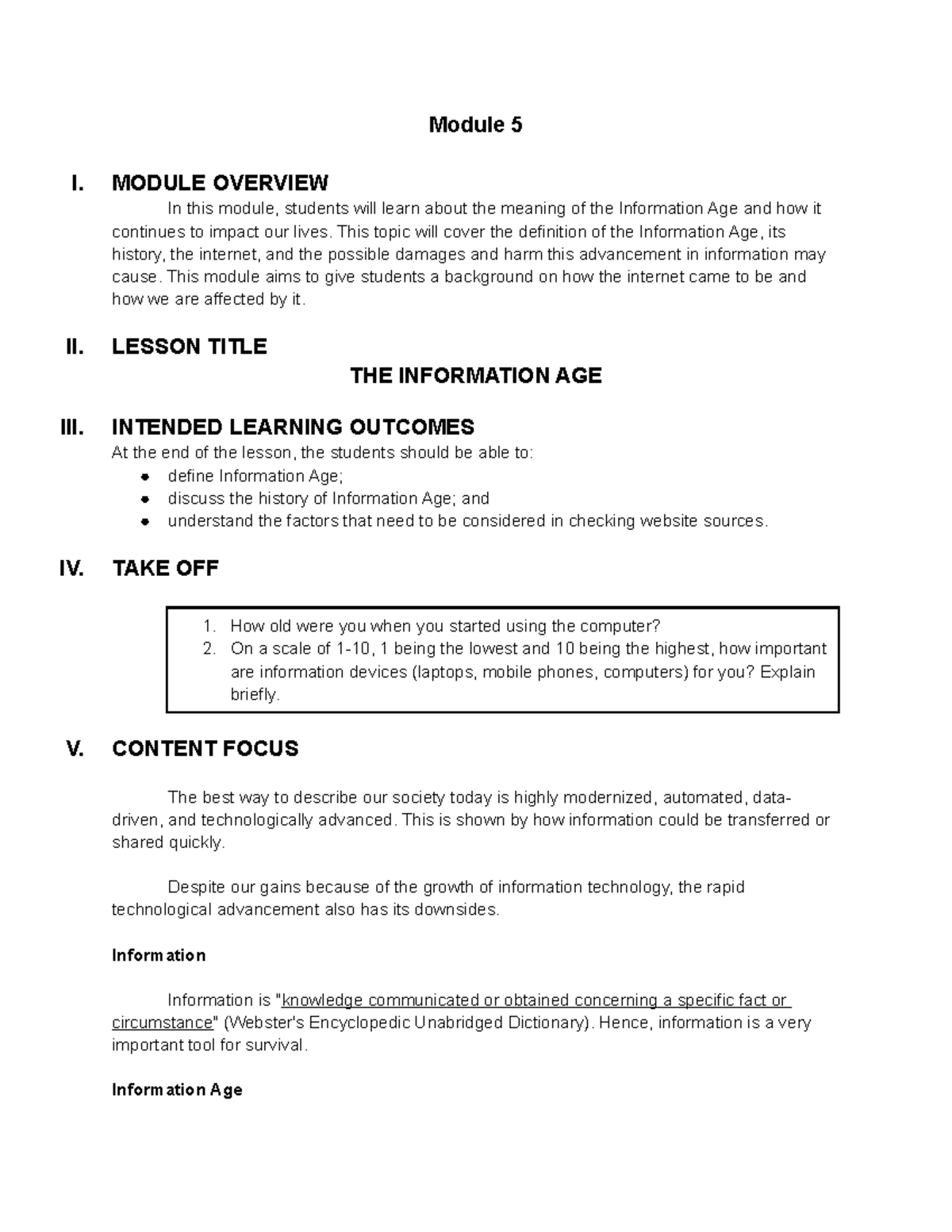 Students' Copy of Science Technology and Society Module Finals - Module ...