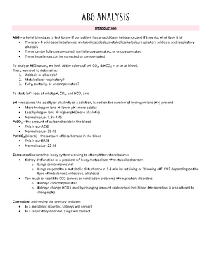 MDC 2 Exam 2 Study guide - Good - Fully compensated pH normal PaCO2 ...