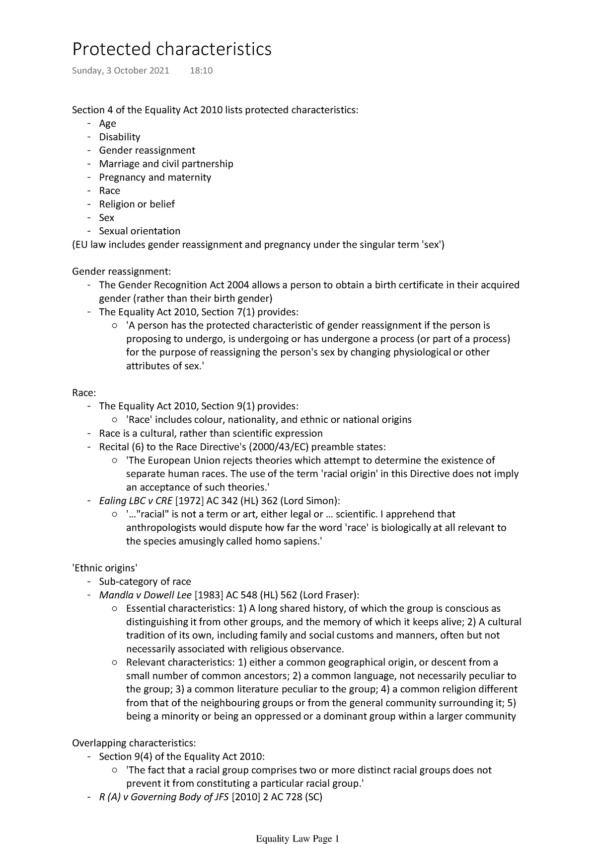 Protected Characteristics ON Section 4 Of The Equality Act 2010 Lists   Thumb 1200 1697 