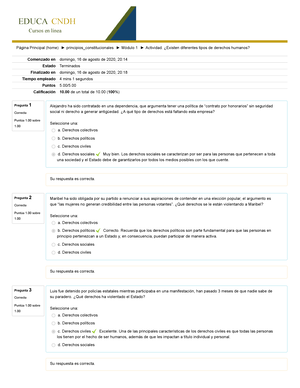 Cuestionario Final Del Módulo 1 Intento 3 - EDUCA CNDH Cursos En Línea ...