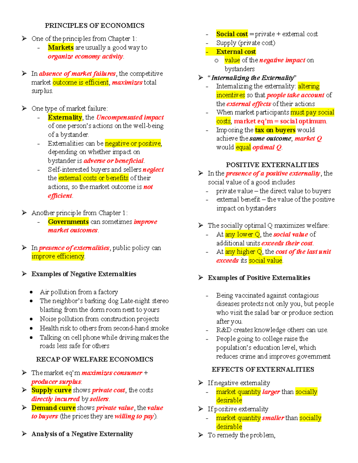 Principles OF Economics - PRINCIPLES OF ECONOMICS One of the principles