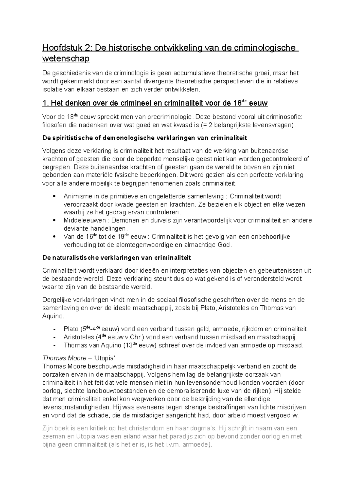 Samenvatting Hoofdstuk 2 - Hoofdstuk 2: De Historische Ontwikkeling Van ...