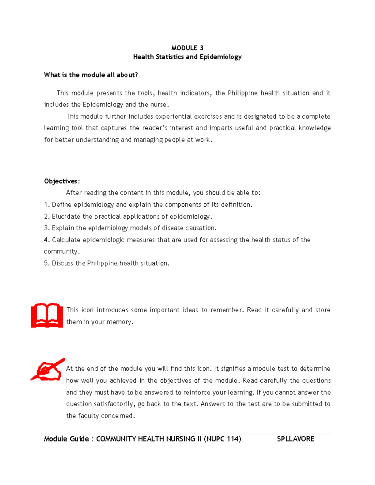 CHN II Module 3 - MODULE 3 Health Statistics and Epidemiology What is ...