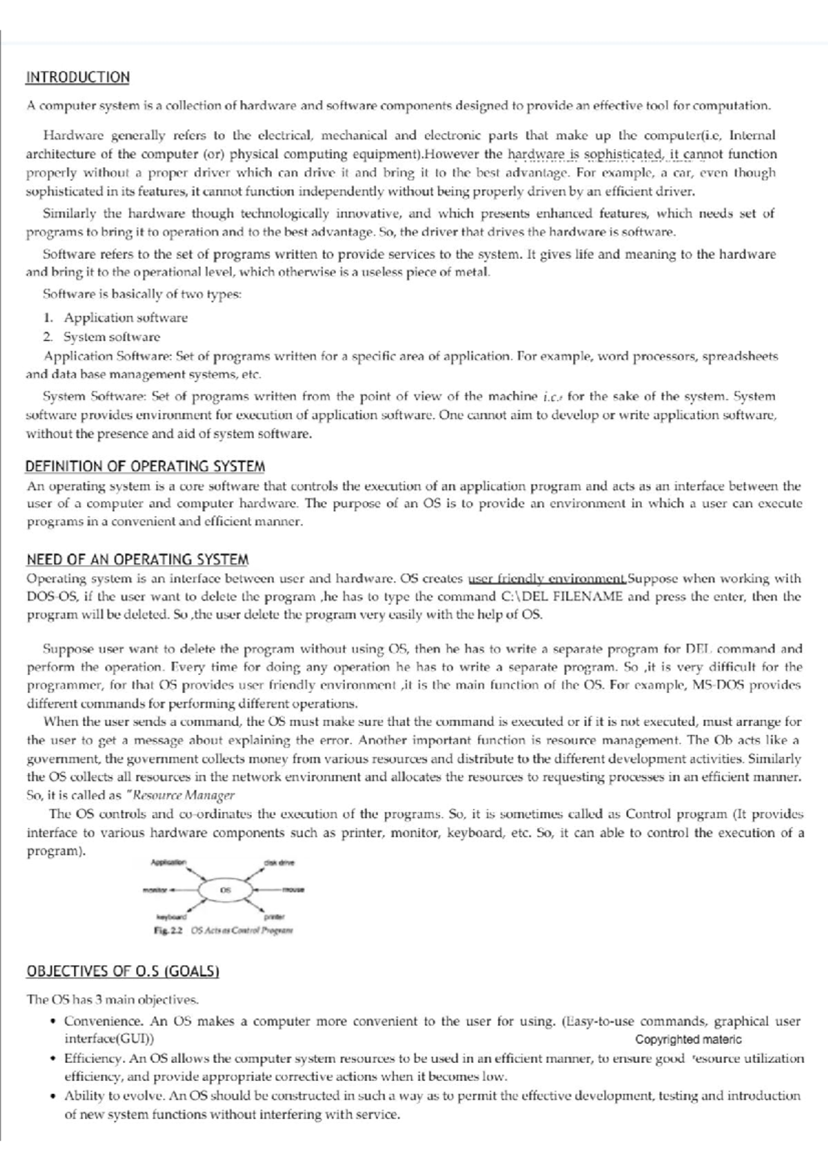 operating system unit 01 - introduction to operating system - CCS ...