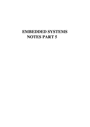 Embedded Systems Notes PART 3 - EMBEDDED SYSTEMS NOTES PART 3 MODULE ...