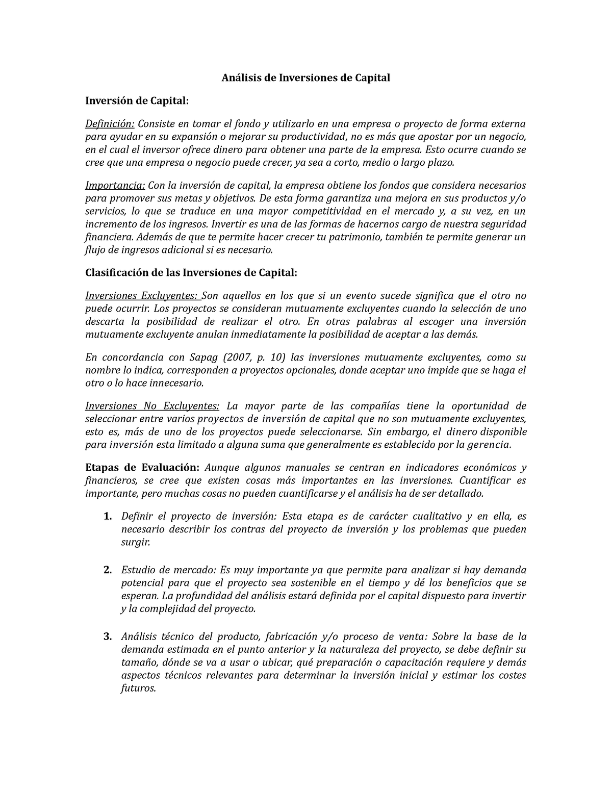 Modulo Ii Administracion Financiera Análisis De Inversiones De Capital Inversión De Capital 1931