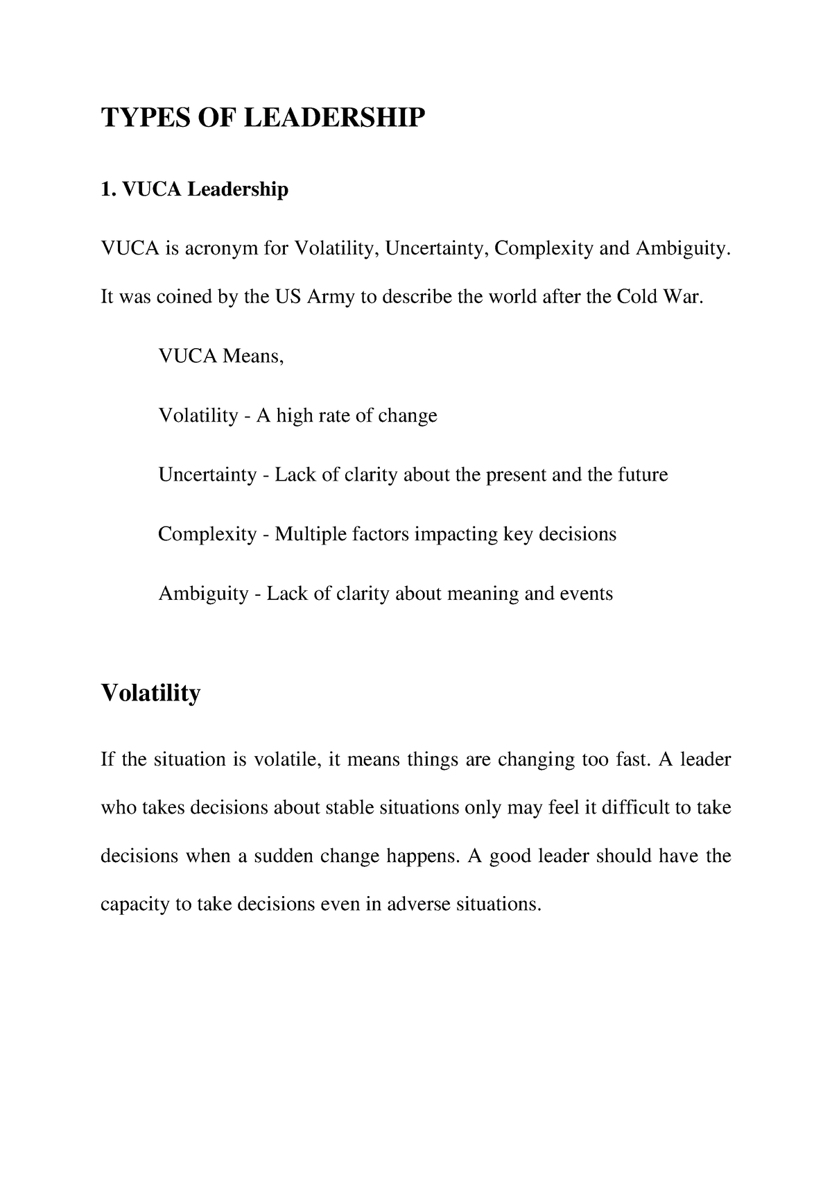 types-of-leadership-types-of-leadership-1-vuca-leadership-vuca-is