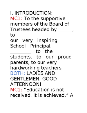 Topic-script - Script - Good morning Fellow teachers, so my topic is ...