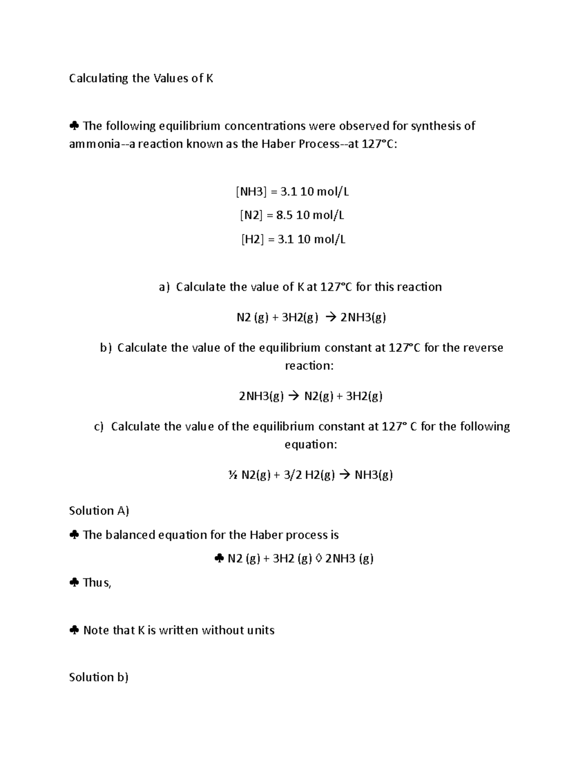 67 - Calculating the Values of K - Calculating the Values of K The ...