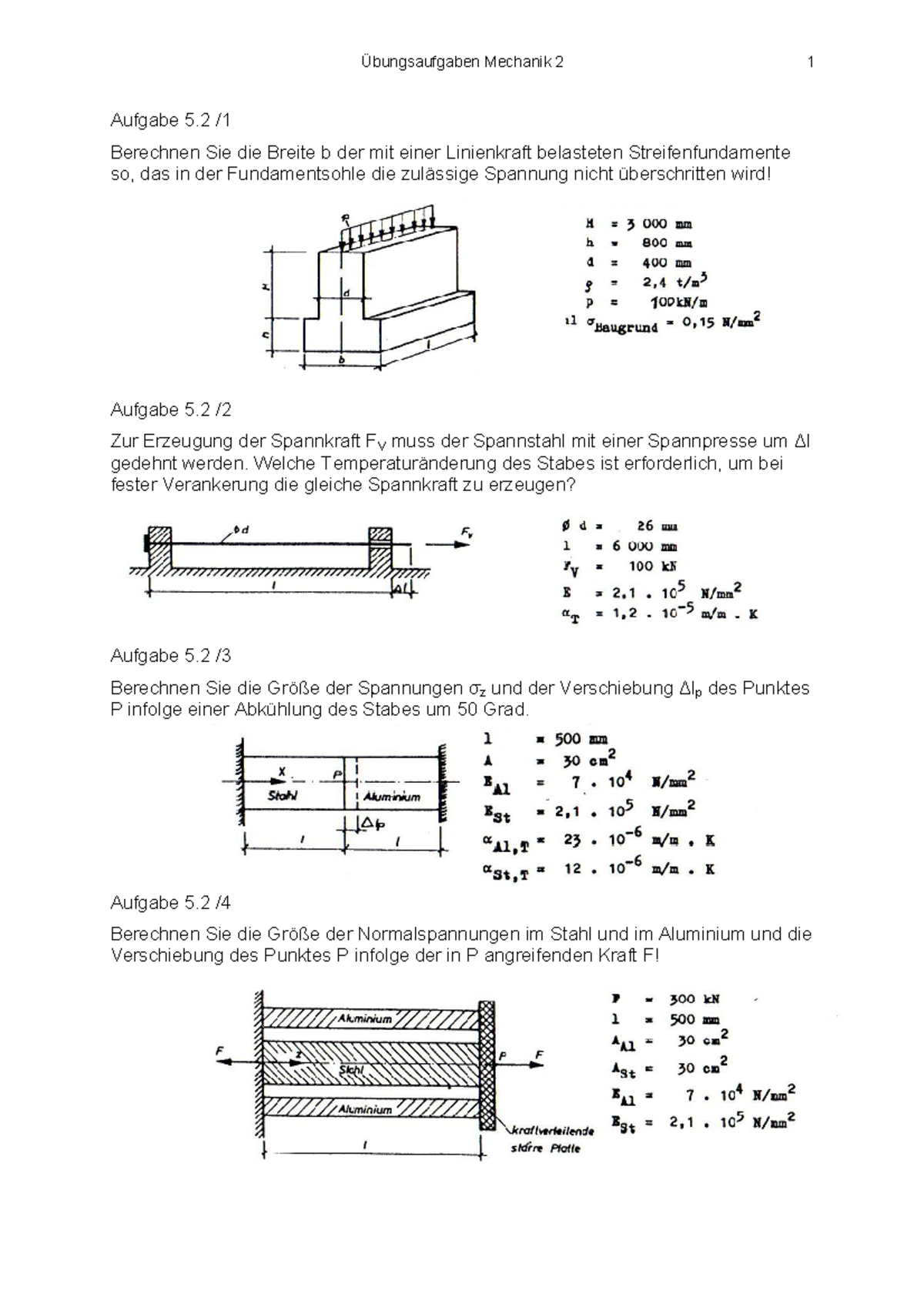 5.2 Aufgaben - Mechanik 2 - ‹bungsaufgaben Mechanik 2 1 Aufgabe 5 ...