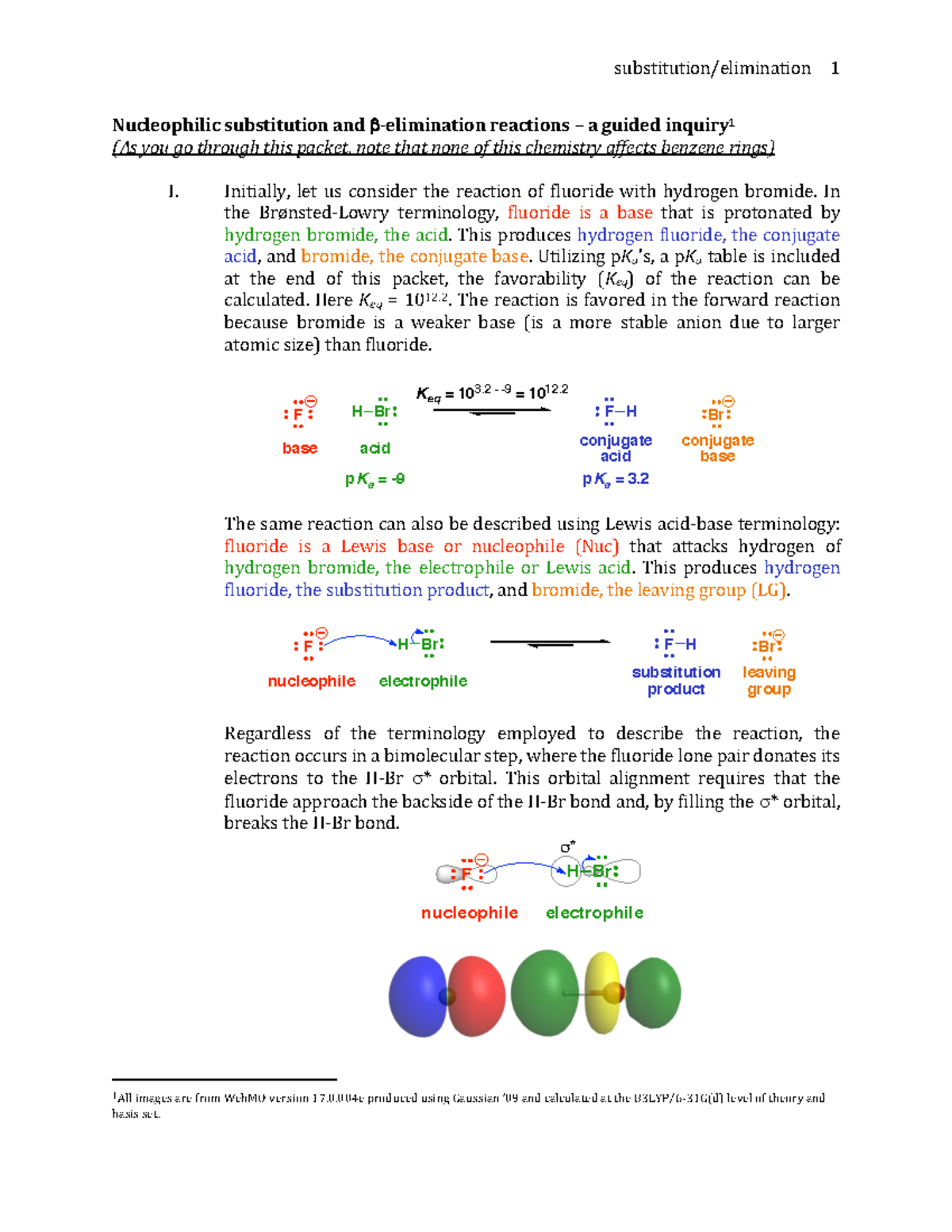 Substitution and Elimination Reactions KEY - substitution/elimination 1 ...