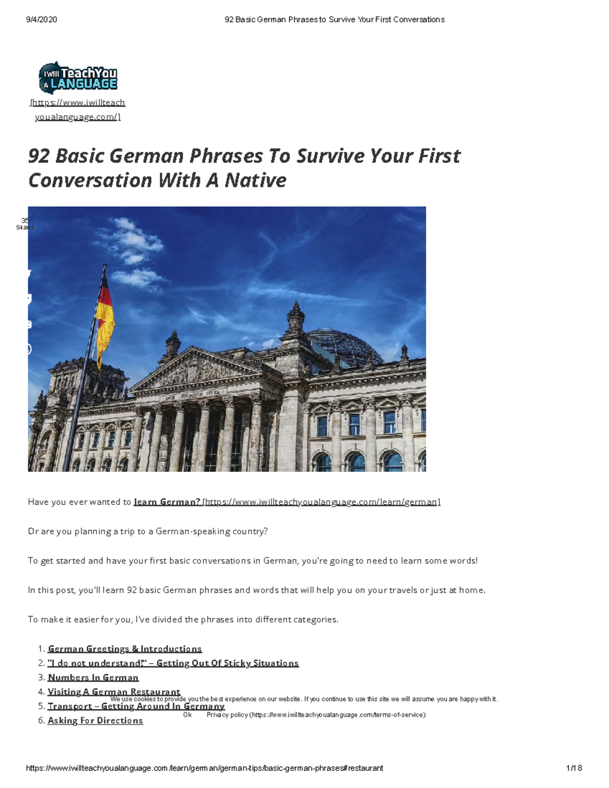 92 Basic German Phrases To Survive Your First Conversations