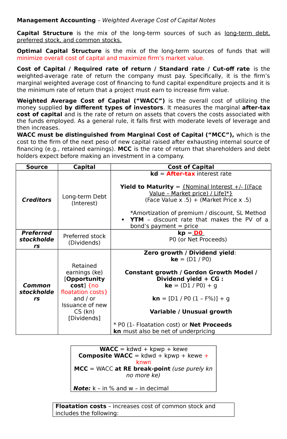 notes-in-weighted-average-cost-of-capital-management-accounting