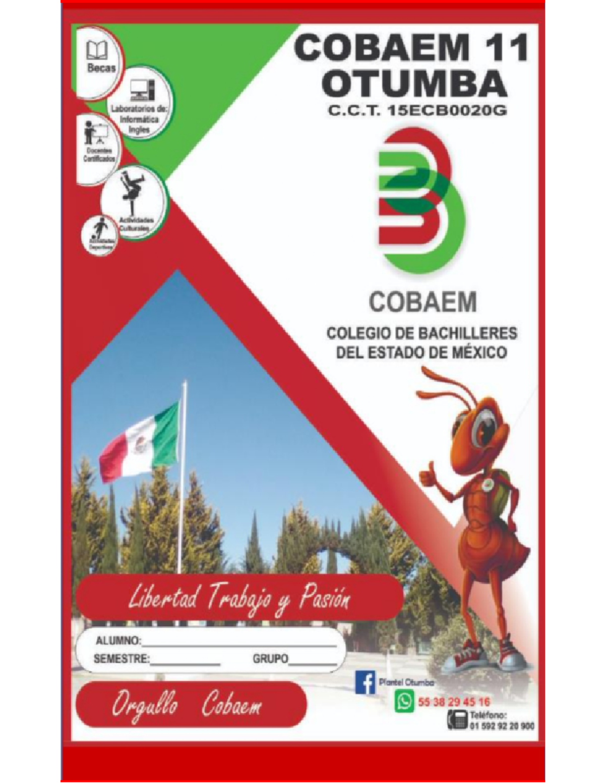Agenda Cobaem - INFORMACION - Horario Calificaciónes ASIGNATURA Notas