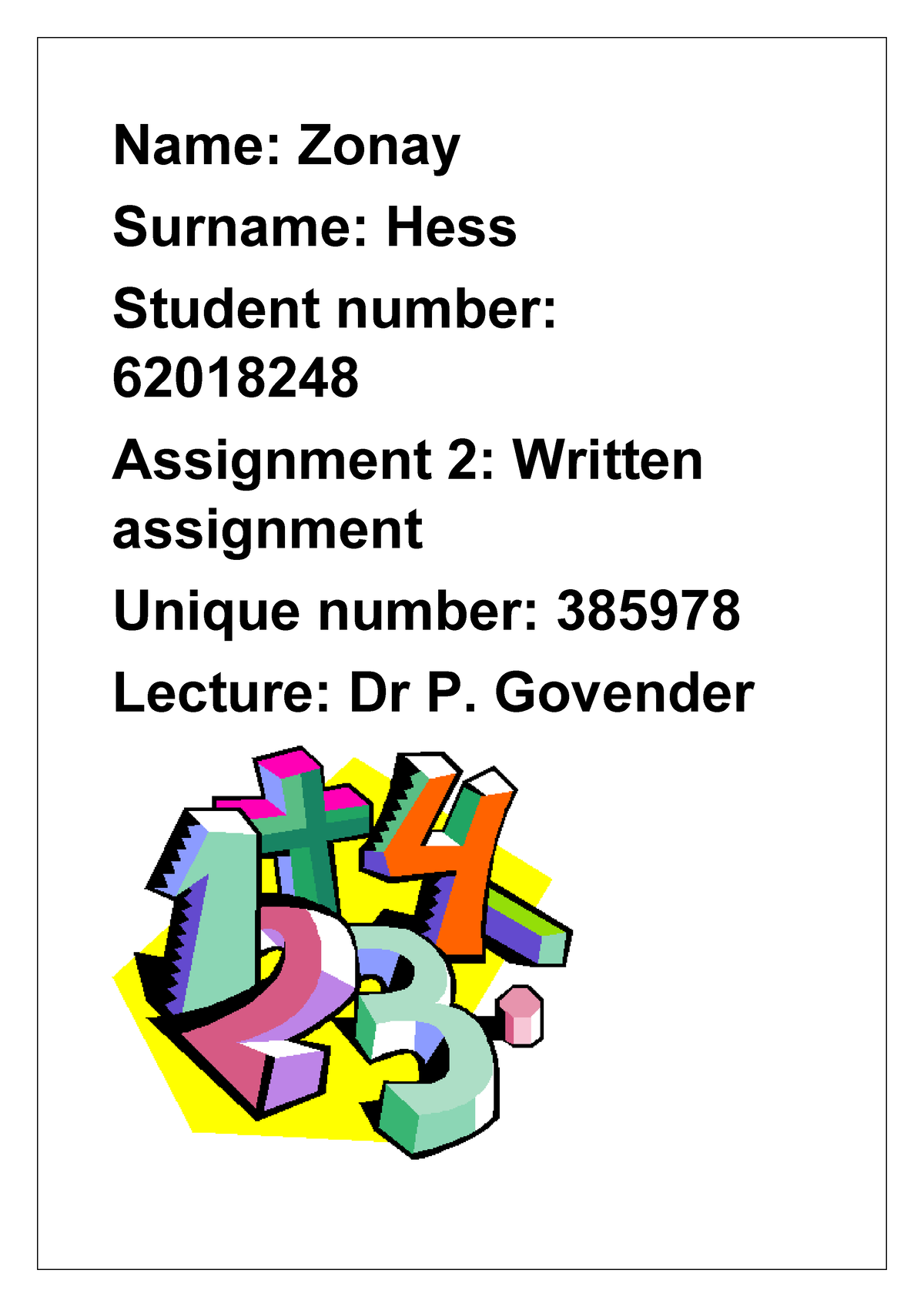 fmt3701-assignment-2-2022-foundation-phase-mathematics-name-zonay