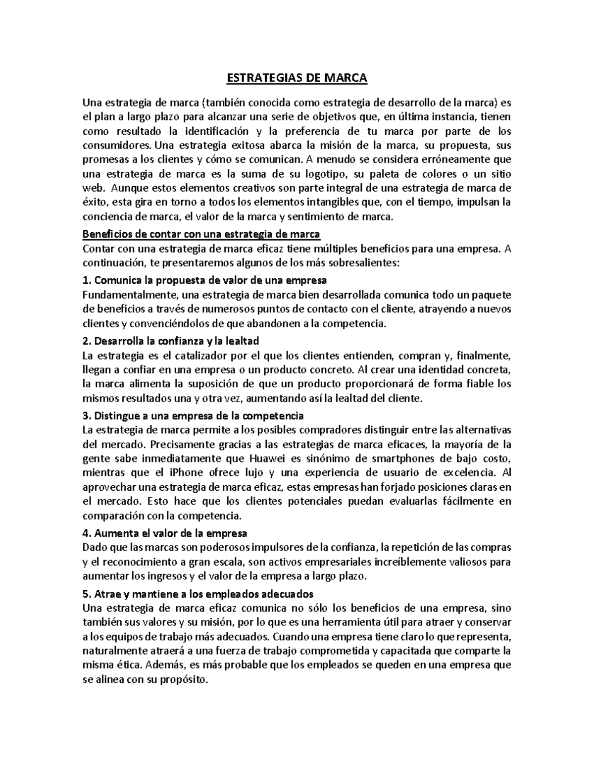 Estrategias de Marca - GRACIAS - ESTRATEGIAS DE MARCA Una estrategia de ...