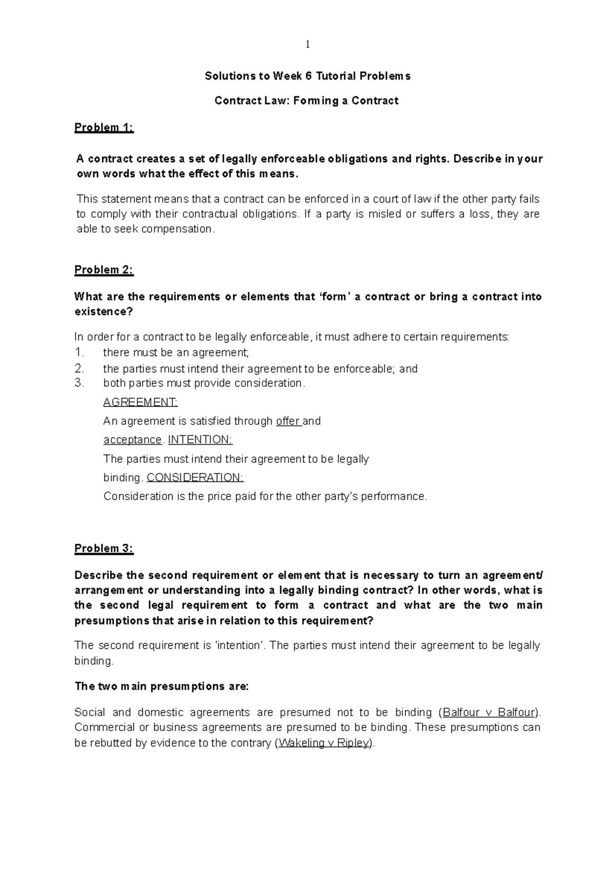 Tutorial.week5.solutions.contract formation - Solutions to Week 6 ...