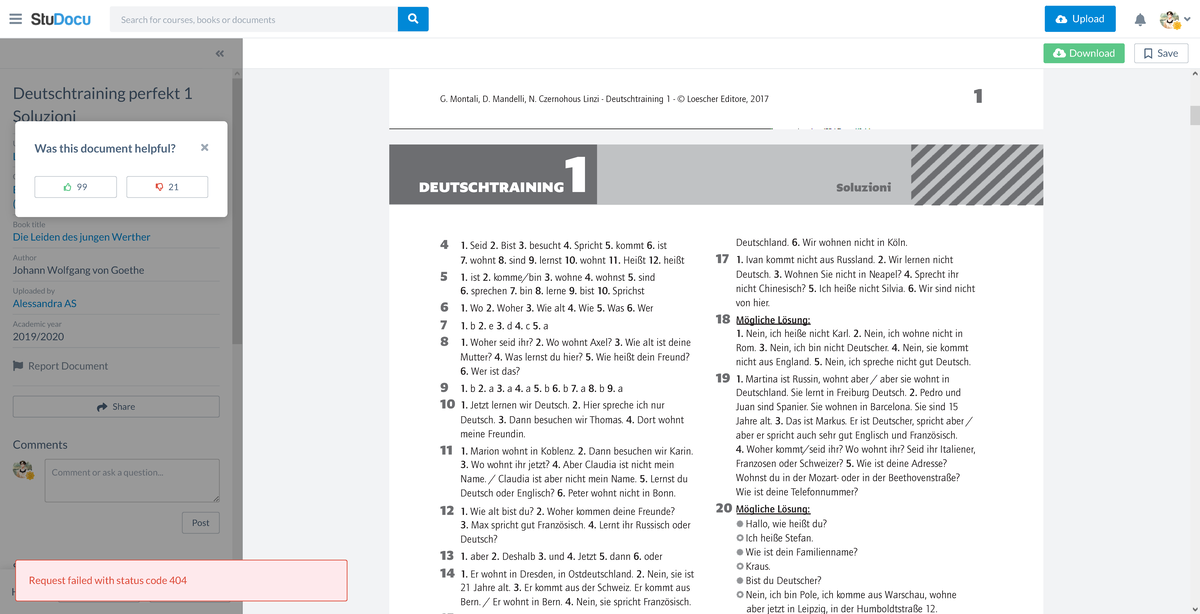 Deutschtraining perfekt 1 Soluzioni Einheit 1 Wer bist du 1A Name