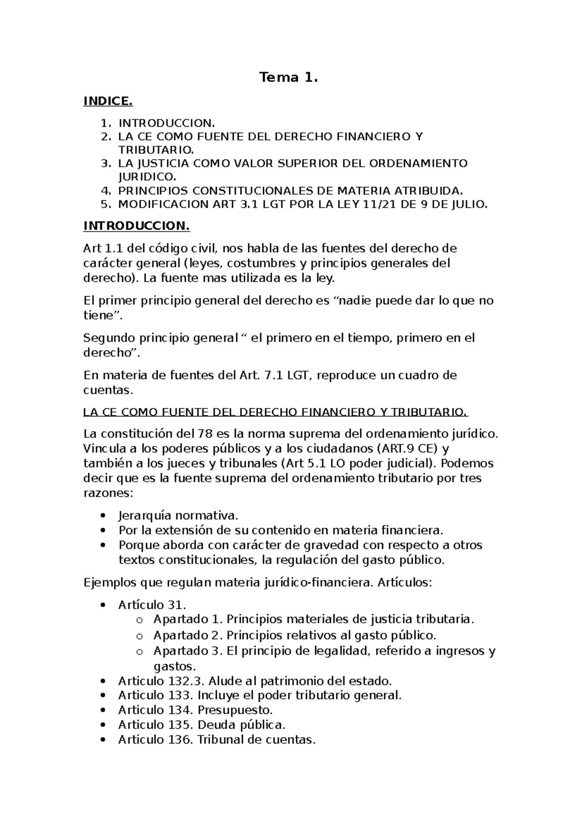 Tema 1 - apuntes de teoria del derecho de la universidad URJC de ...