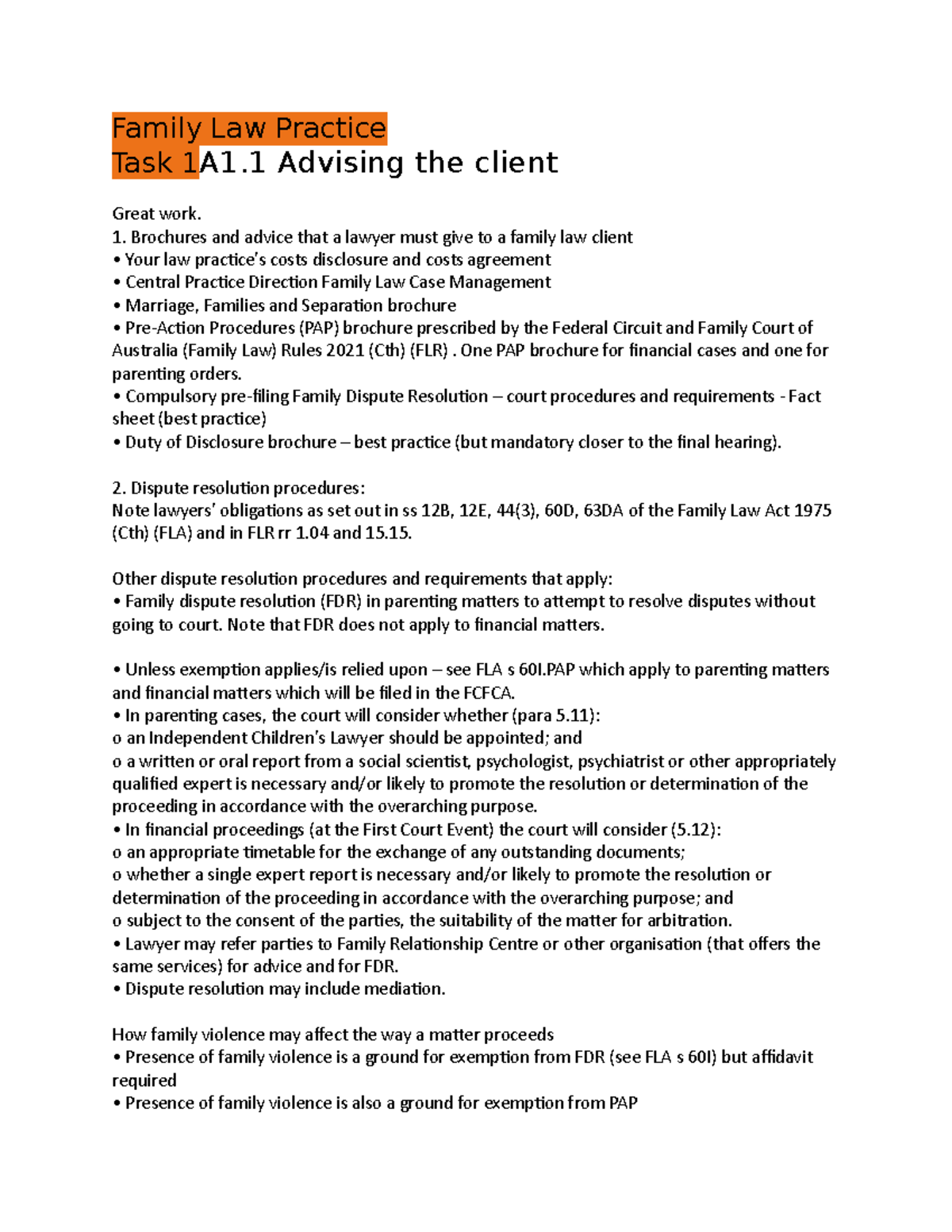 family-law-practice-assessment-feedback-family-law-practice-task-1a1