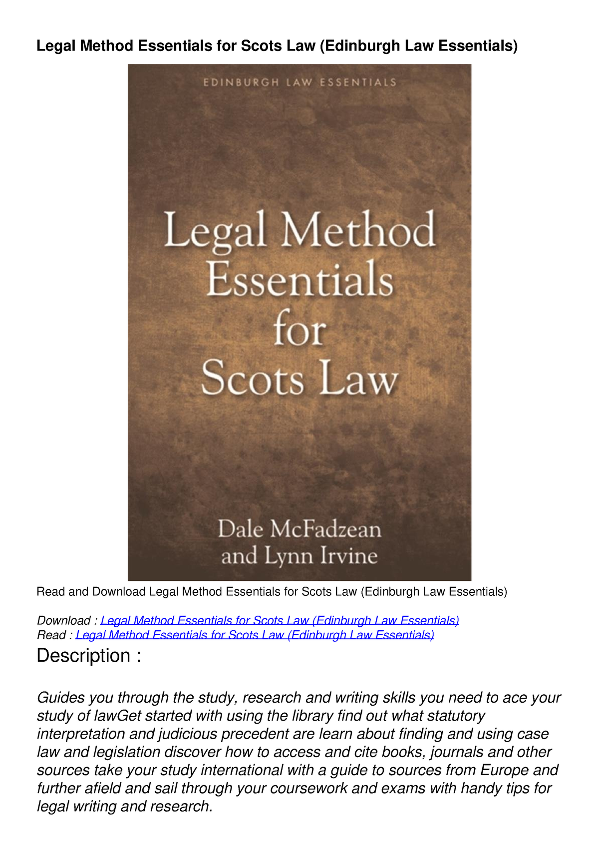 scots law dissertation topics