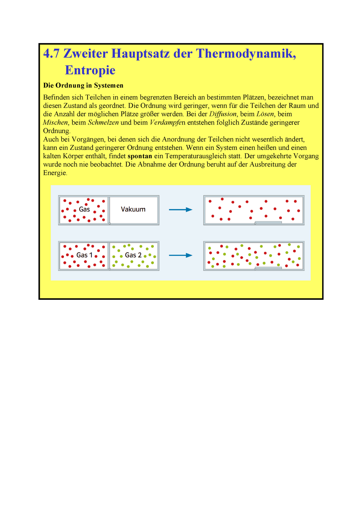 4. Kapitel Thermodynamik (3) - 4 Zweiter Hauptsatz Der Thermodynamik ...