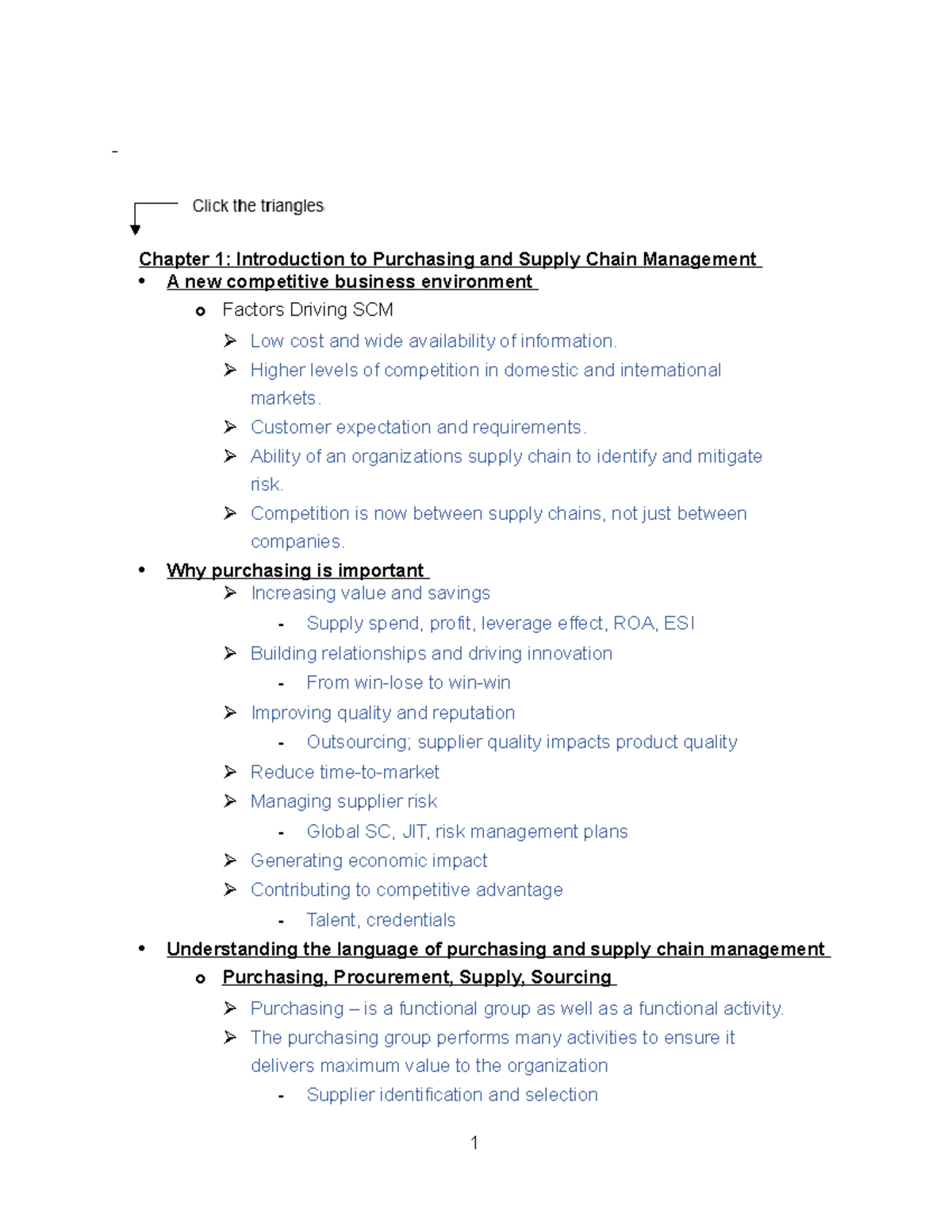 Final Notes - Comprehensive summaries of all the materials and contents ...