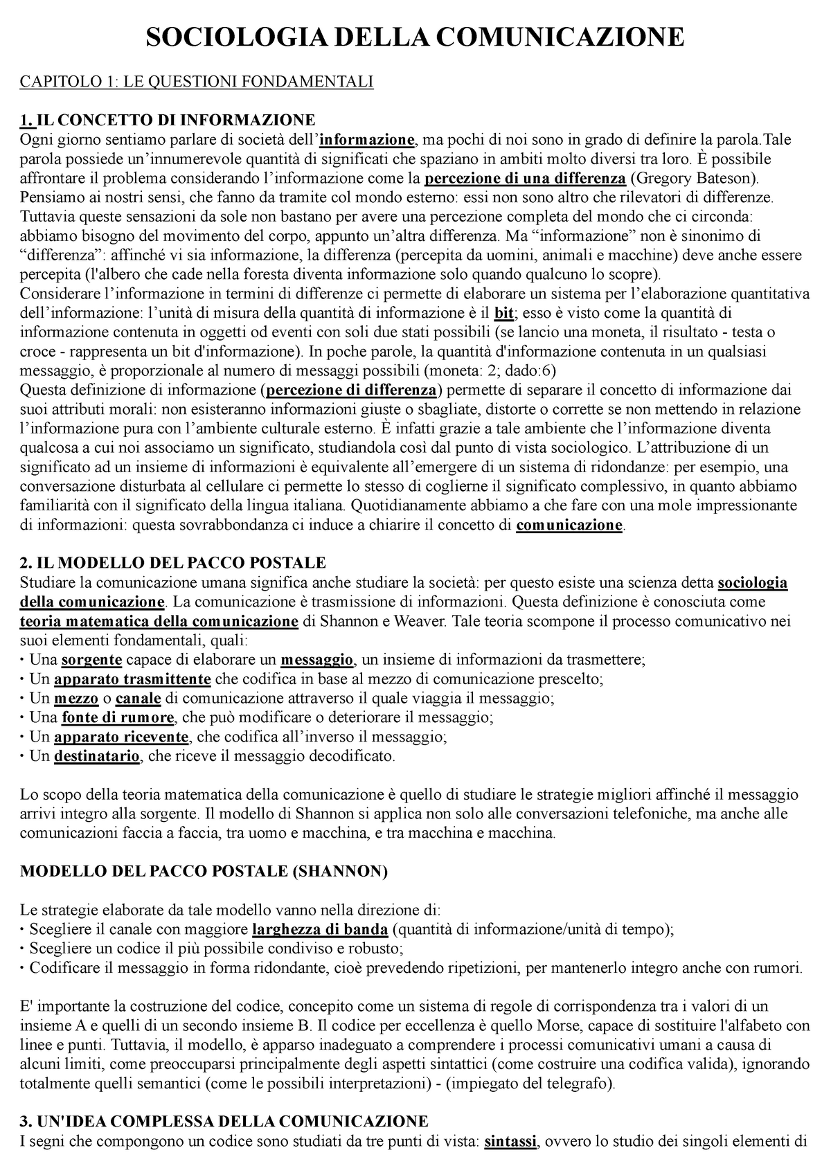 Luciano Paccagnella Sociologia Della Comunicazione Sociologia Della Comunicazione Capitolo 1 9387