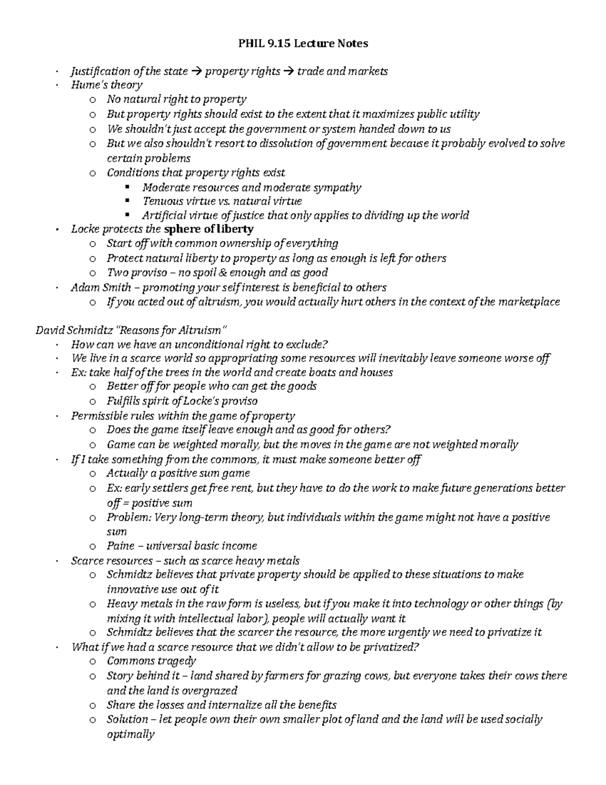 PHIL 9.15 (L) - Prof. Jonathan Anomaly - PHIL 9 Lecture Notes ...