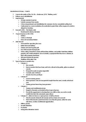 Criminal Justice Portfolio - Criminal Justice Portfolio Word Count 