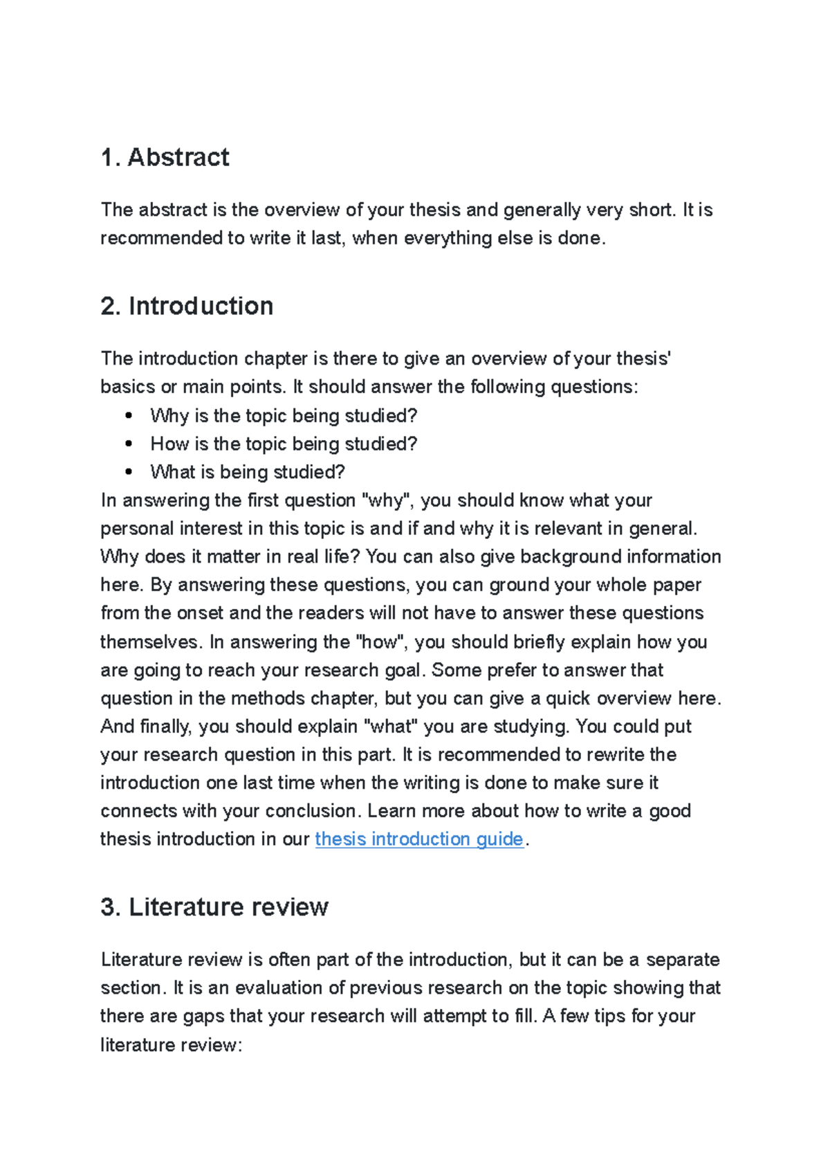 13 - Lecture notes 2 - 1. Abstract The abstract is the overview of your ...