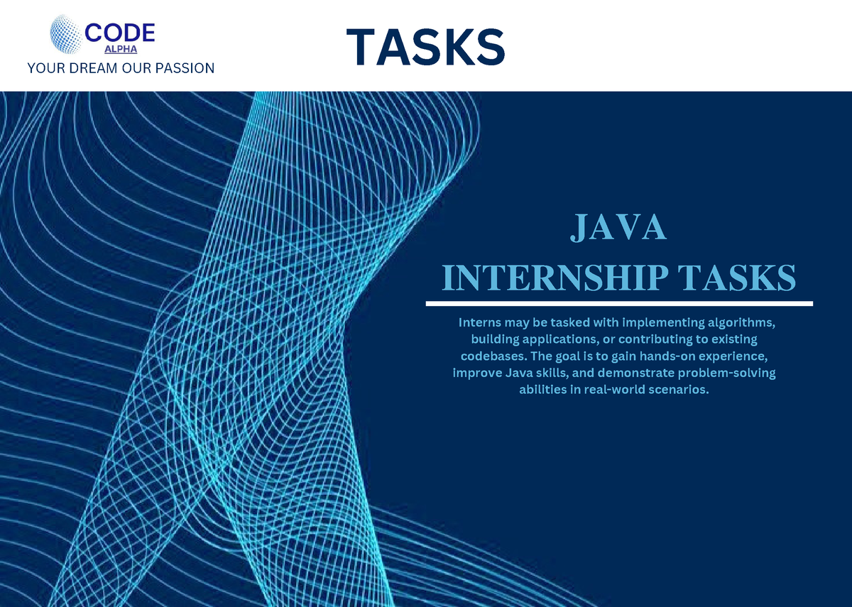 presentation on java internship