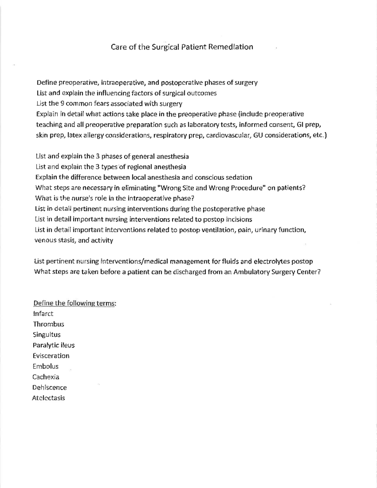 Studyguide Med Surg - Studocu