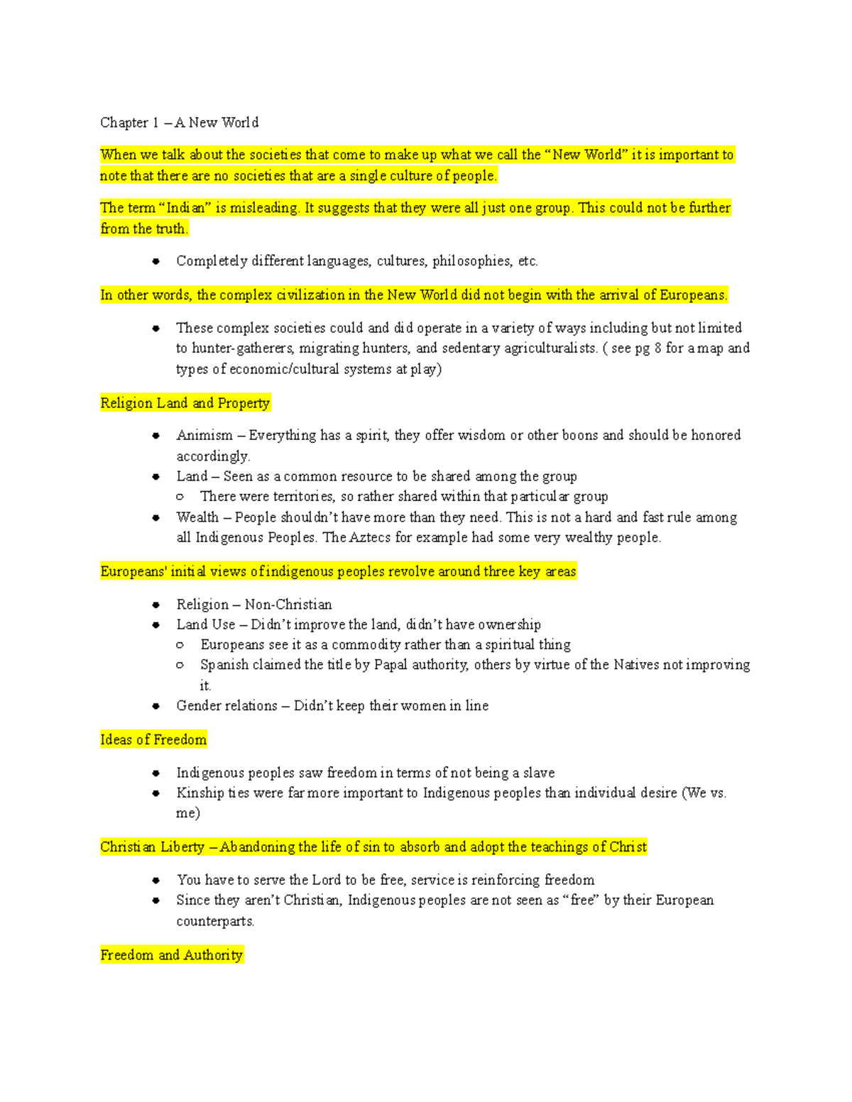 HIST 101 Ch. 1-3 Notes - Chapter 1 3 A New World When We Talk About The ...