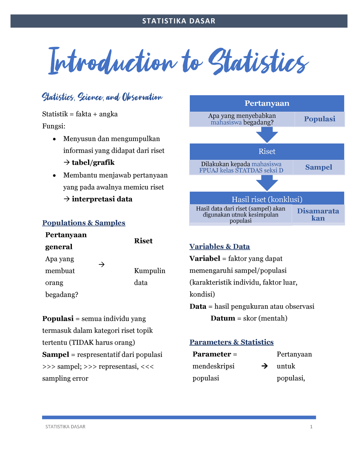 Chapter 1 Introduction To Statistics - Introduction To Statistics ...