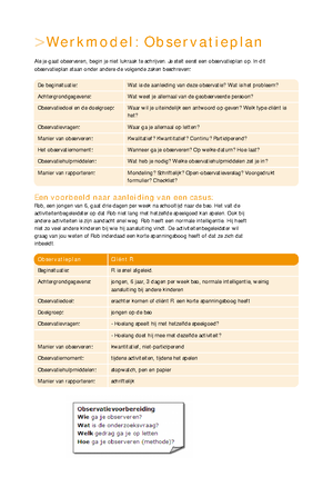 Format Observatieplan - Format Observatieplan Naam: Locatie: Klas ...