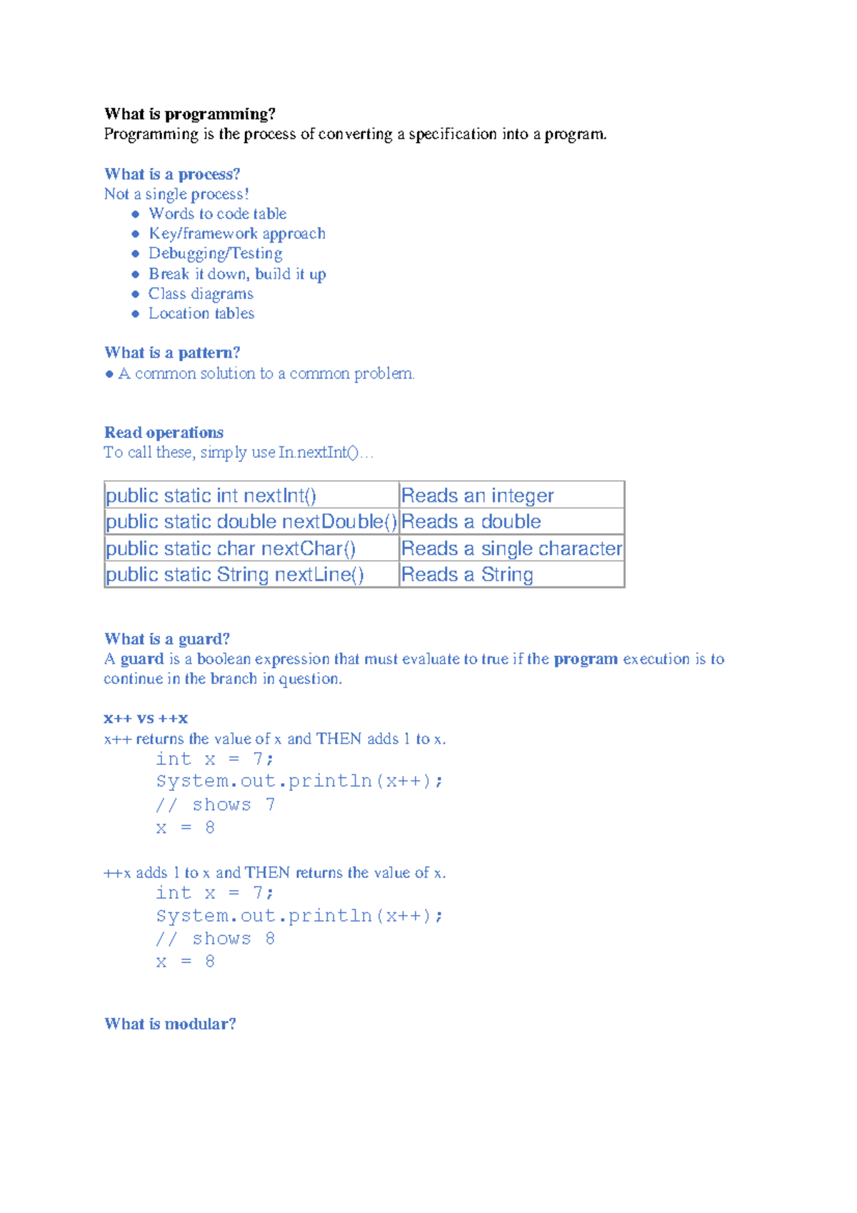 Apps Prog otes - Notes on certain parts of the course - What is ...