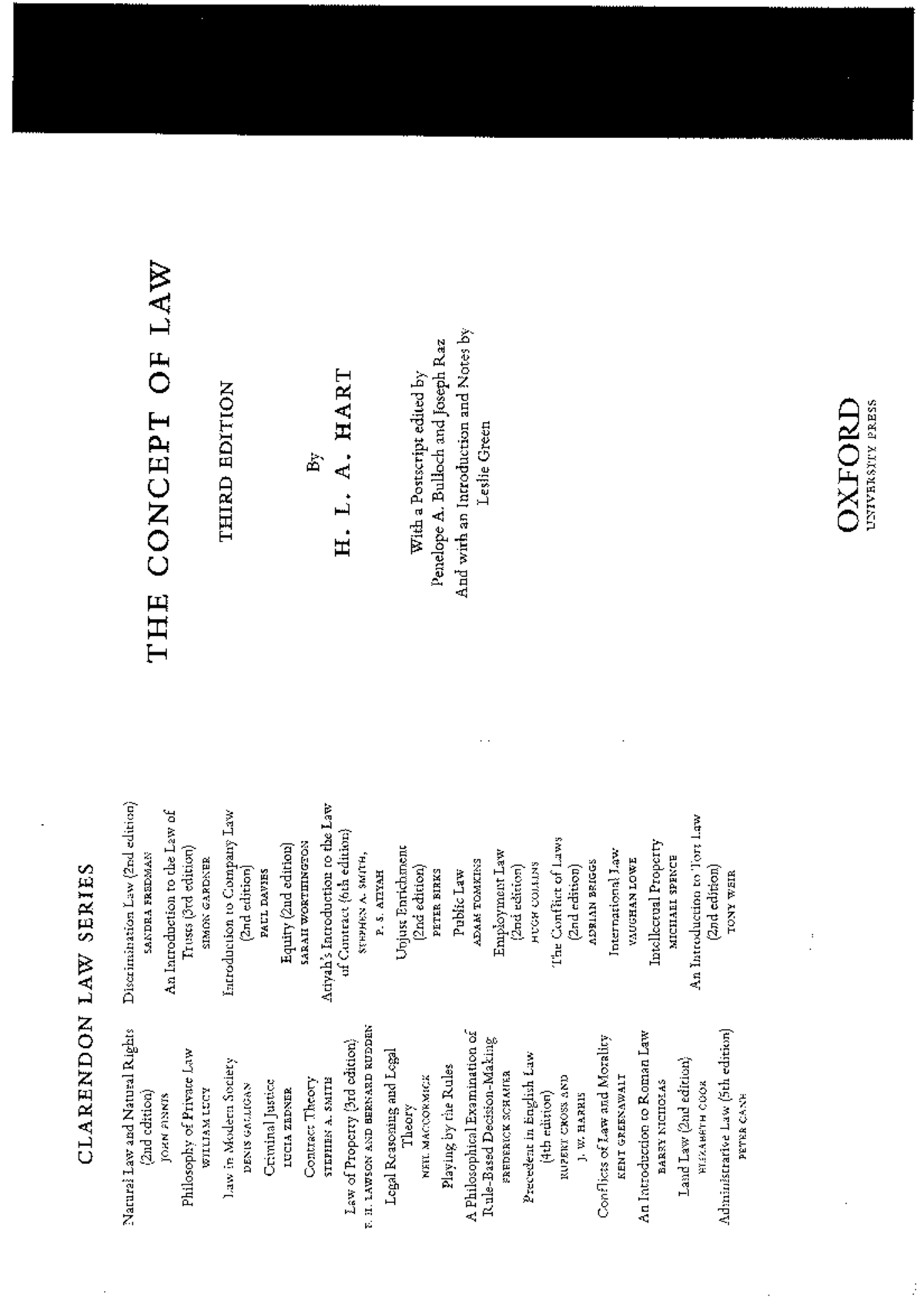 Hart the concept of law ch 1 3 studocu