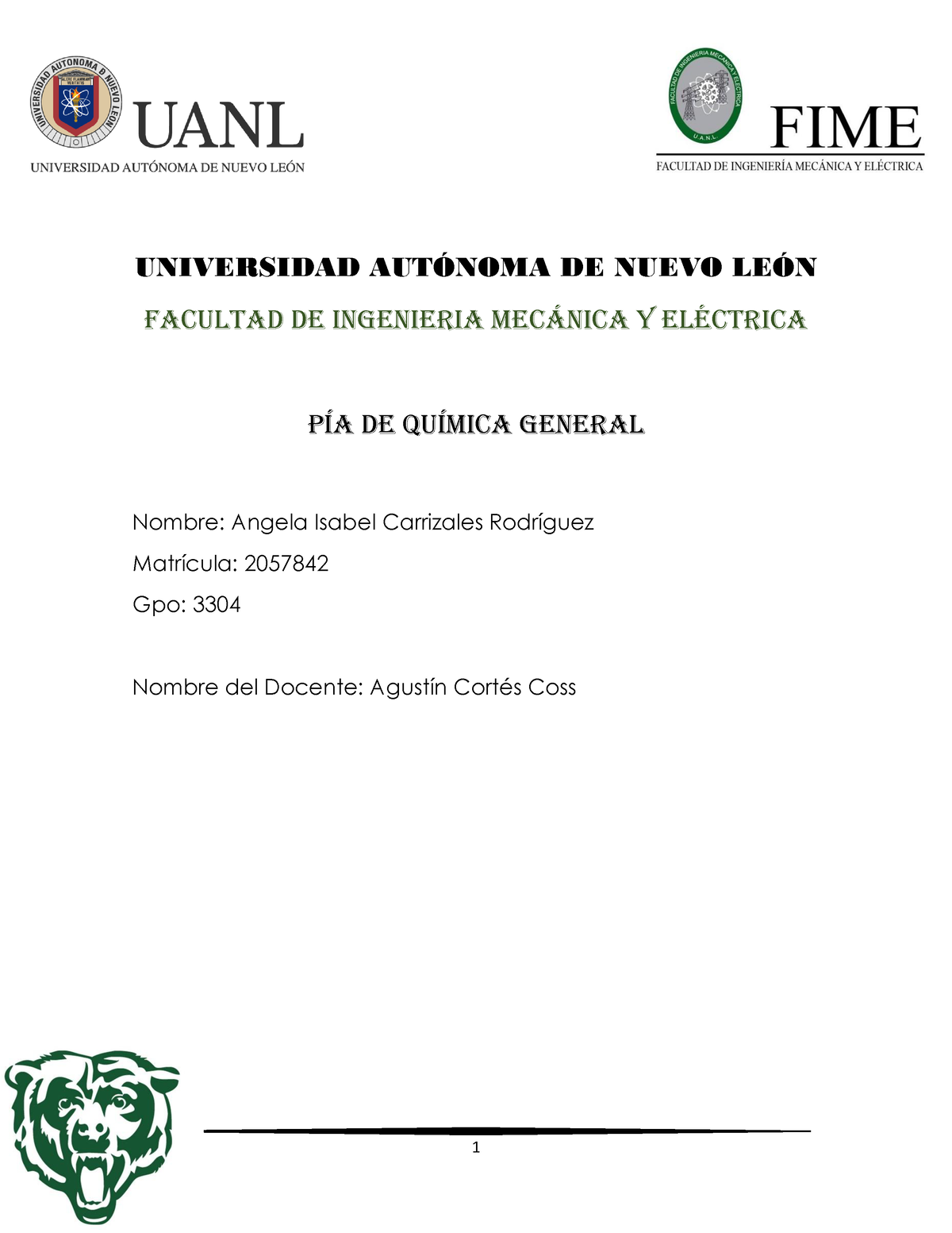 PIA Química AICR - Pía Profe Agustín Cortés Coss - UNIVERSIDAD AUT”NOMA ...