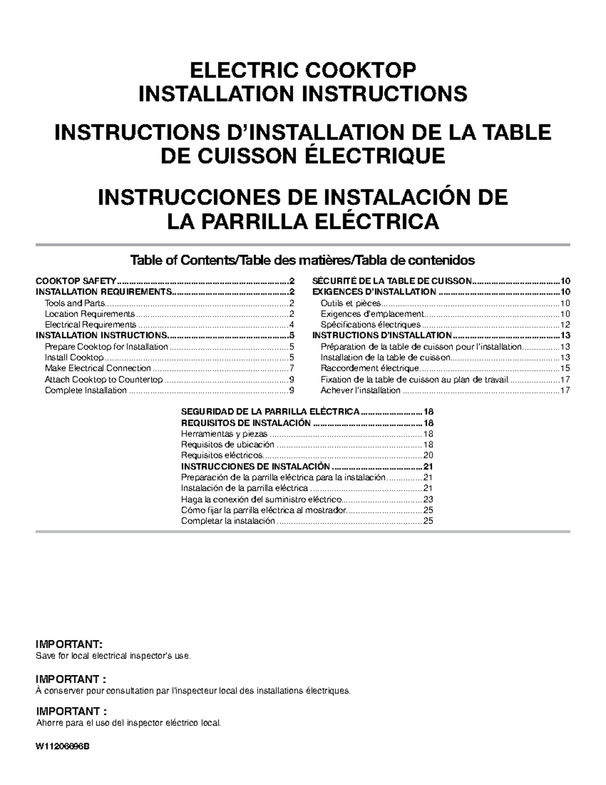 KCES556HSS-installation-instructions-Cooktop - ELECTRIC COOKTOP ...