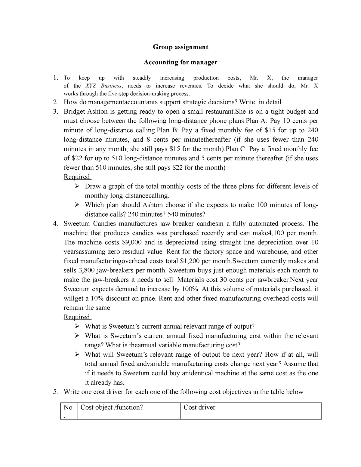 group account assignment