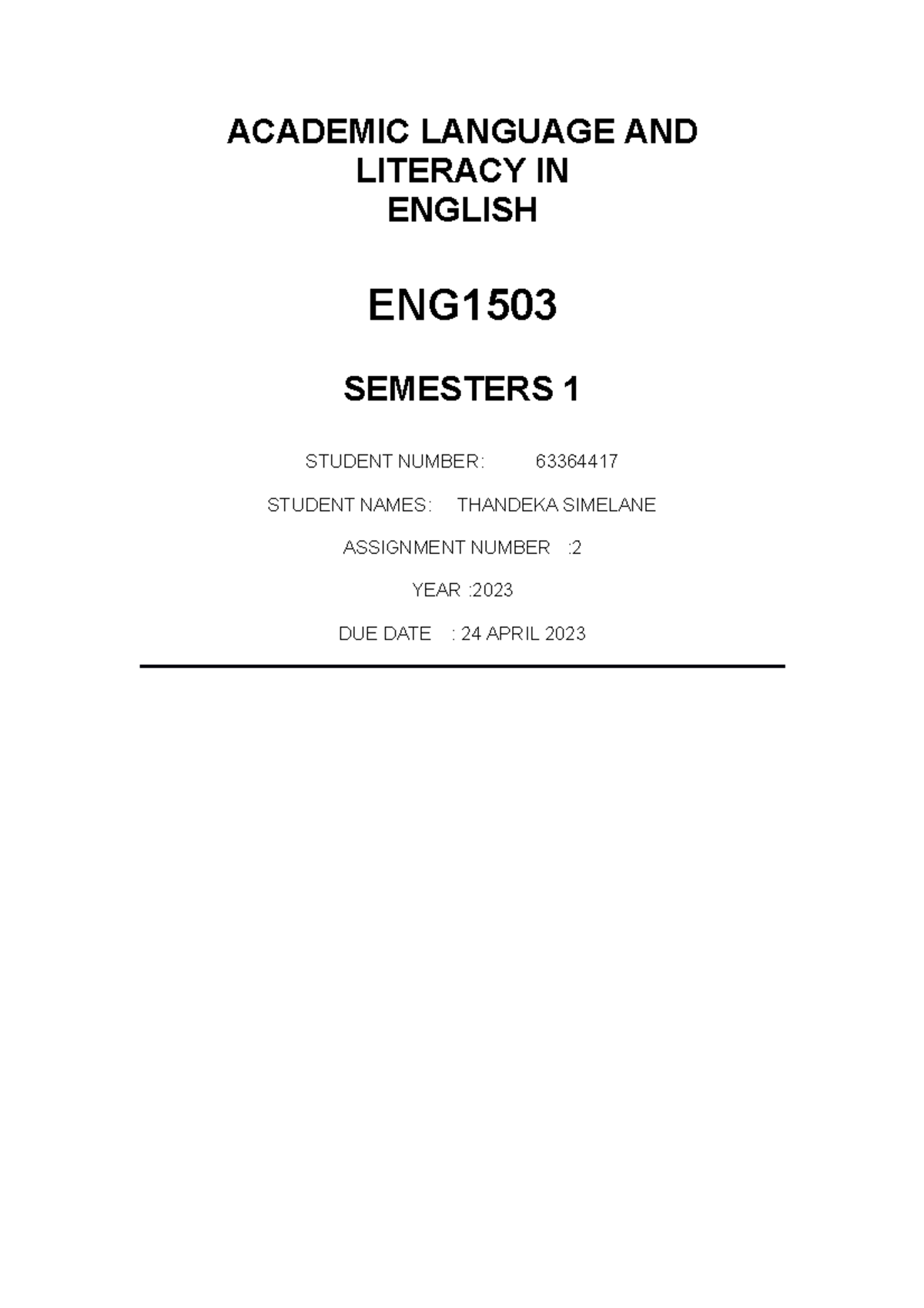 eng1503 assignment 1 answers 2022